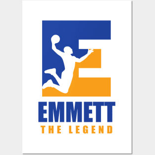 Emmett Custom Player Basketball Your Name The Legend Posters and Art